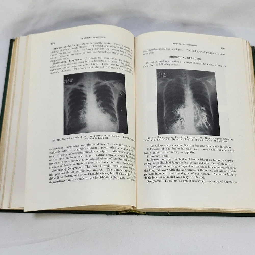 Physical Diagnosis Cabot & Adams 13th Ed 1942 Medical Textbook Williams Wilkins